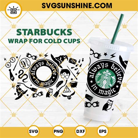 Starbucks Harry Potter SVG Starbucks Harry Potter SVG: Enchant Your Cups With Magic