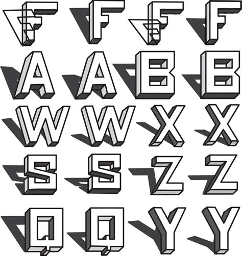 3d Shadow Alphabet 3D Shadow Alphabet: A Comprehensive Guide To Design And Implementation