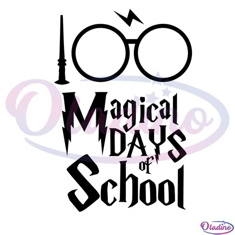 100 Magical Days Of School Harry Potter SVG 100 Magical Days Of School: Celebrate With Harry Potter SVGs!