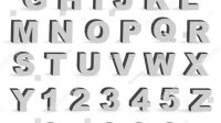 Download 3d Shadow Alphabet Download 3D Shadow Alphabet: Elevate Your Design Projects With Depth And Dimension