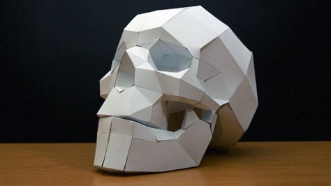 Download Printable 3d Paper Skull Template Download Printable 3D Paper Skull Template: Unleash Your Creativity With Intricate Papercraft