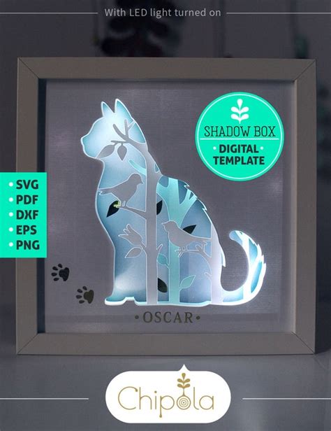 Download Cat Shadow Box SVG File H1: Download Cat Shadow Box SVG File For Stunning Silhouette Art