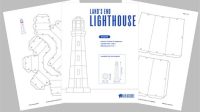 Download Printable 3d Paper Lighthouse Template Download Printable 3D Paper Lighthouse Template