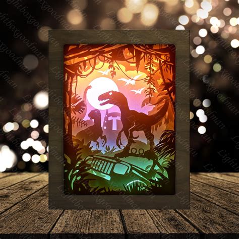 Dinosaur Shadow Box SVG Files Dinosaur Shadow Box SVG Files: Unleash The Prehistoric Power In Your Home Decor