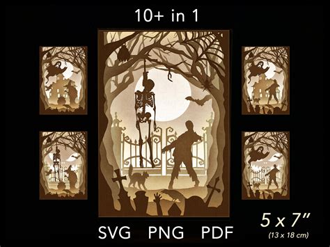 Free Halloween Shadow Box SVG Files Free Halloween Shadow Box SVG Files: Spooktacular DIY Decorations