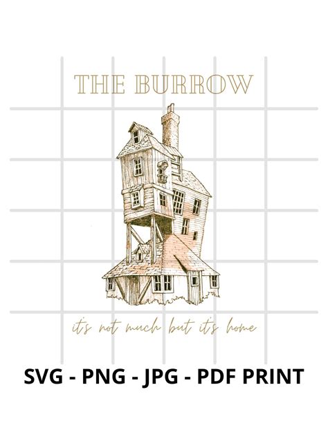 Harry Potter Burrow House SVG Harry Potter Burrow House SVG: A Magical Icon In The Wizarding World