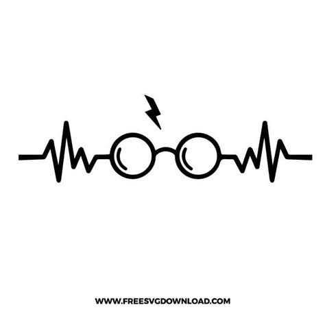 Harry Potter Glasses Heartbeat SVG Harry Potter Glasses Heartbeat SVG: A Magical Symbol Of Love And Nostalgia