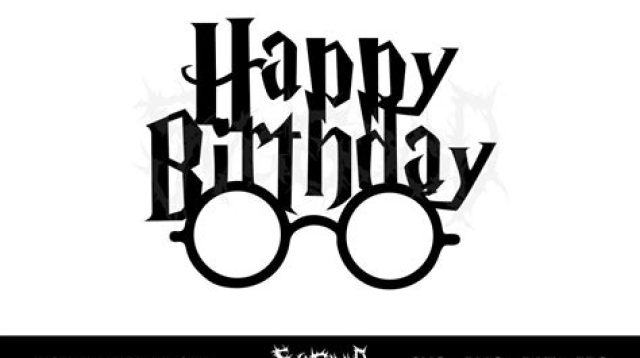 Happy Birthday Harry Potter SVG H1: Celebrate The Magic With Happy Birthday Harry Potter SVG