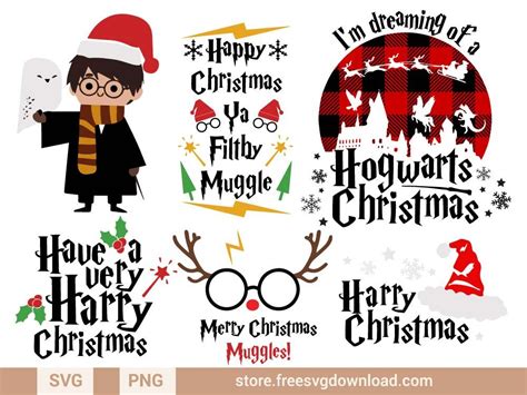 Free Harry Potter Christmas SVG H1: Unleash The Magic Of Christmas With Free Harry Potter SVGs