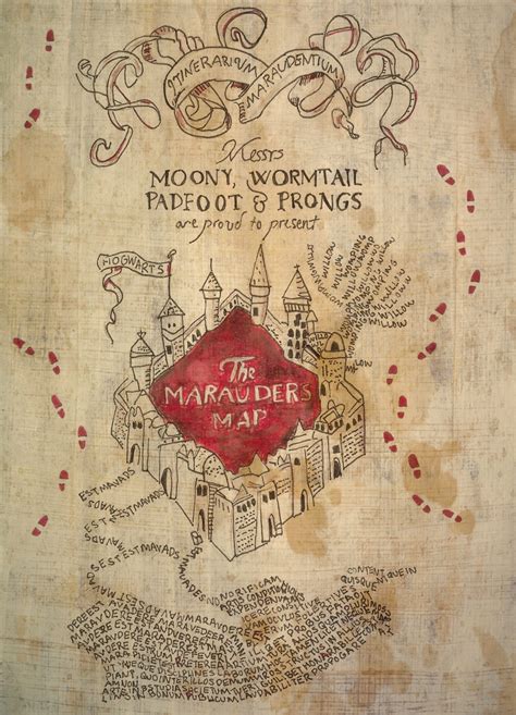 Marauders Map SVG The Marauder's Map: An Enchanting Guide To Hogwarts' Secrets