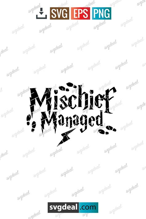 Mischief Managed SVG Free Mischief Managed SVG: Unleash The Magic Of Harry Potter's Iconic Phrase