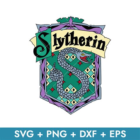 Slytherin House Crest SVG Slytherin House Crest SVG: Embracing Ambition And Cunning