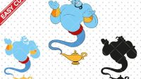 Aladdin Genie SVG Aladdin Genie SVG: An Enchanted World Of Magic And Wonder