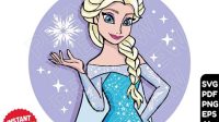 Free Elsa ‪disney SVG Free Elsa Disney SVG: Unleash The Ice Queen's Magic In Your Designs