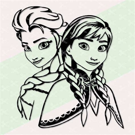 Anna And Elsa SVG Free Anna And Elsa SVG: Unleash The Magical World Of Frozen For Your Designs