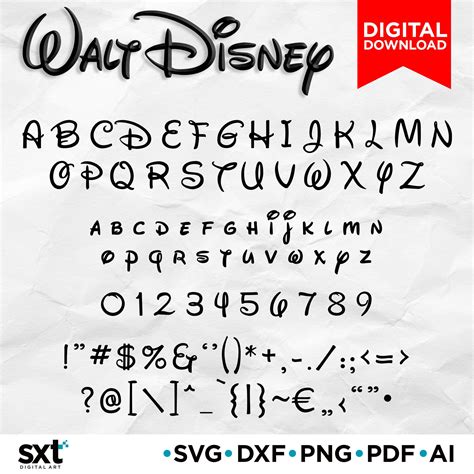 Font SVG Disney SVG‪‬ Font SVG Disney SVG: A Comprehensive Guide To Enhance Your Designs