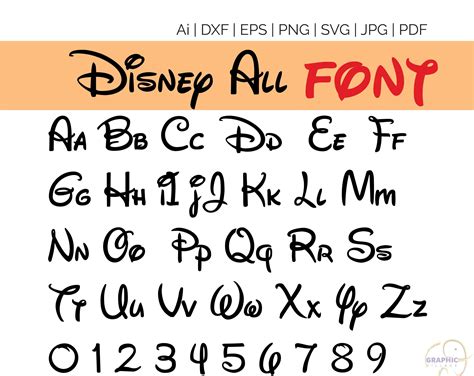 Free Disney Font SVG Free Disney Font SVG: Unleash The Magic Of Disney In Your Designs