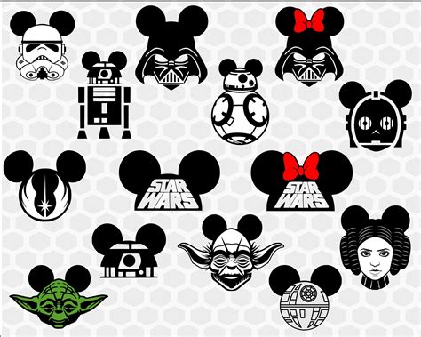 Wars Disney ‪svg File Star Wars: An Epic Saga Explored Through Disney's SVG Files